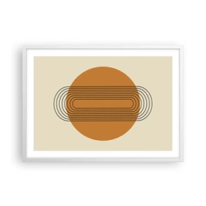 Affiche dans un cadre blanc - Poster - Plan idéal - 70x50 cm