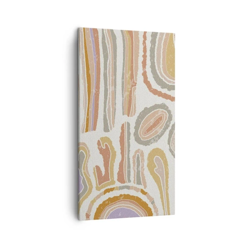 Impression sur toile - Image sur toile - Coupes transversales colorées - 45x80 cm