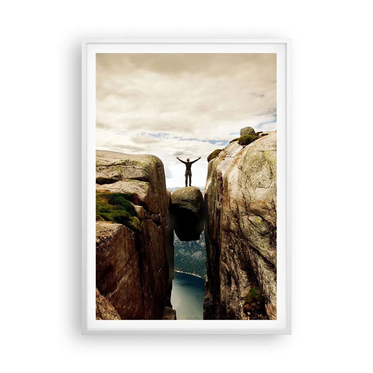 Affiche dans un cadre blanc - Poster - Comment vous sentez-vous§ - 70x100 cm