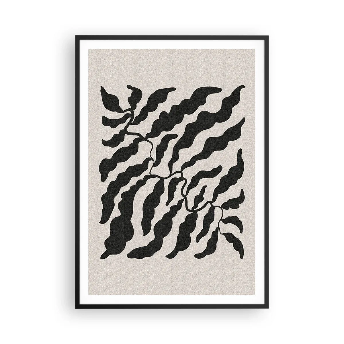 Affiche dans un cadre noir - Poster - La nature du carré - 70x100 cm