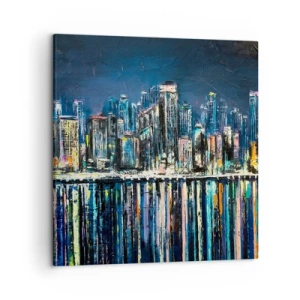 Impression sur toile - Image sur toile - Cascade de lumières - 50x50 cm