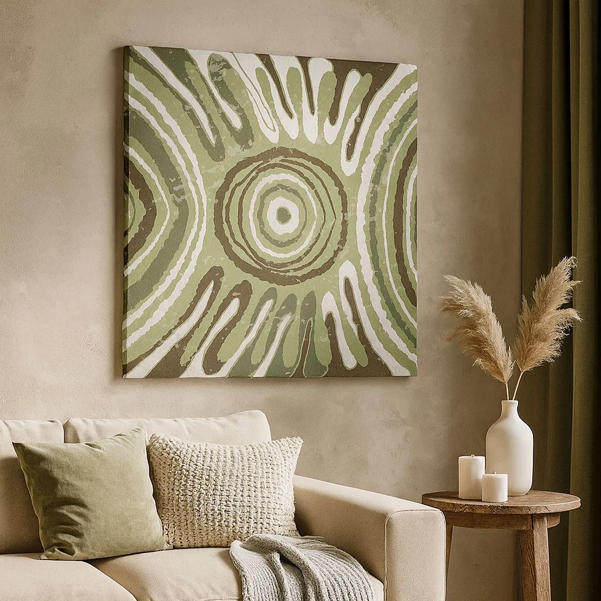 Impression sur toile - Image sur toile - Une explosion d'émotions - 30x30 cm