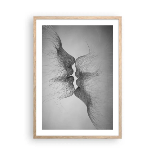 Affiche dans un chêne clair - Poster - La bise du vent - 50x70 cm