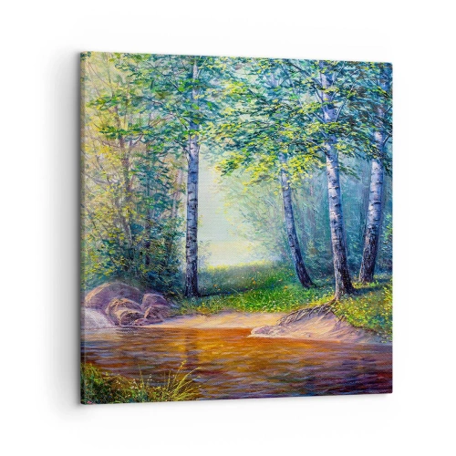 Impression sur toile - Image sur toile - Paysage idyllique - 50x50 cm
