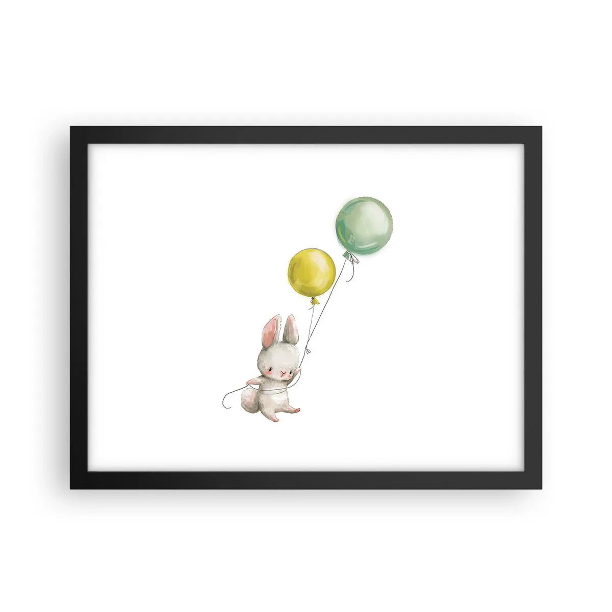 Affiche dans un cadre noir - Poster - Moi aussi je vole! - 40x30 cm