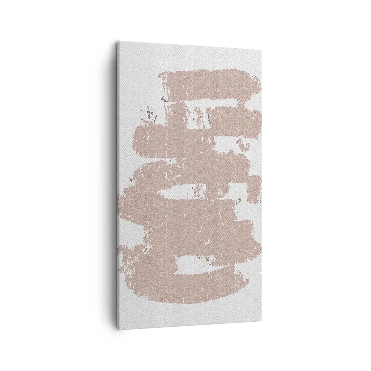 Impression sur toile - Image sur toile - Abstraction en rose tendre - 45x80 cm