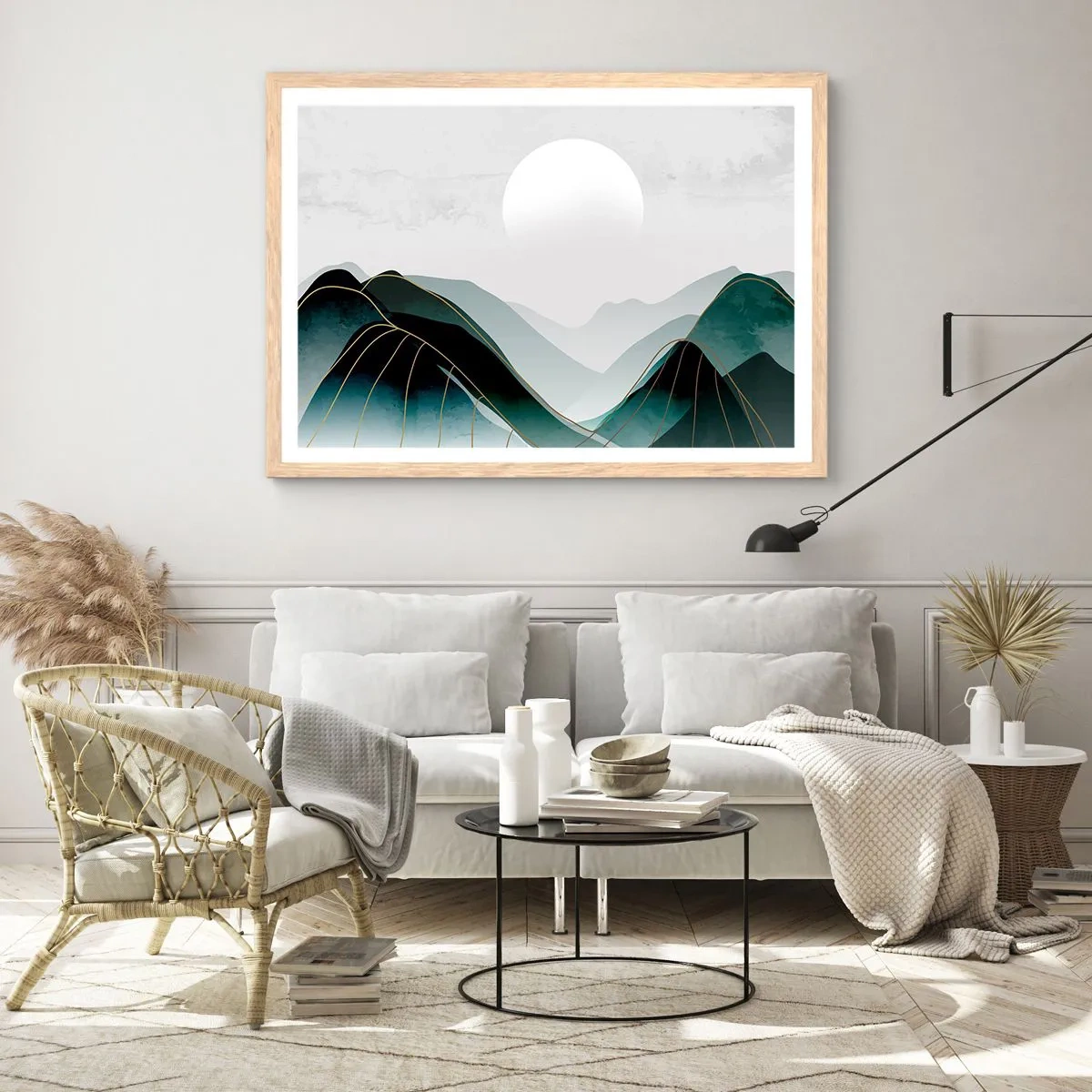 Affiche dans un chêne clair - Poster - En pleine majesté - 40x30 cm