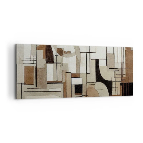 Impression sur toile - Image sur toile - Paysage urbain 2.0 - 100x40 cm