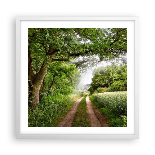 Affiche dans un cadre blanc - Poster - Et in Arcadia ego - 50x50 cm