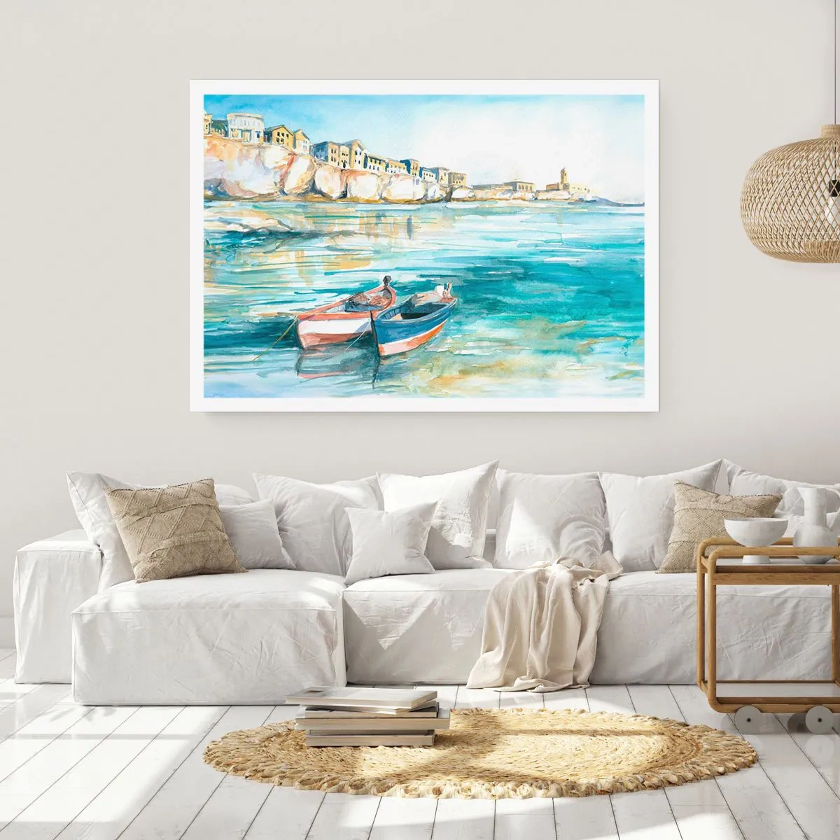Affiche - Poster - Paysage dans l'azur - 91x61 cm