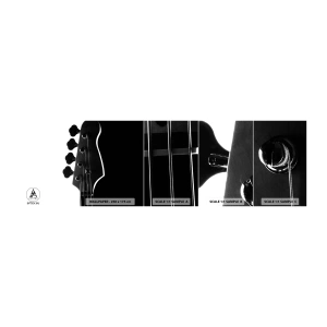 Échantillon de Papier Peint Autocollant Deluxe Sticker - Silence de roche - Guitare, Musique, Moderne - 100x30 cm