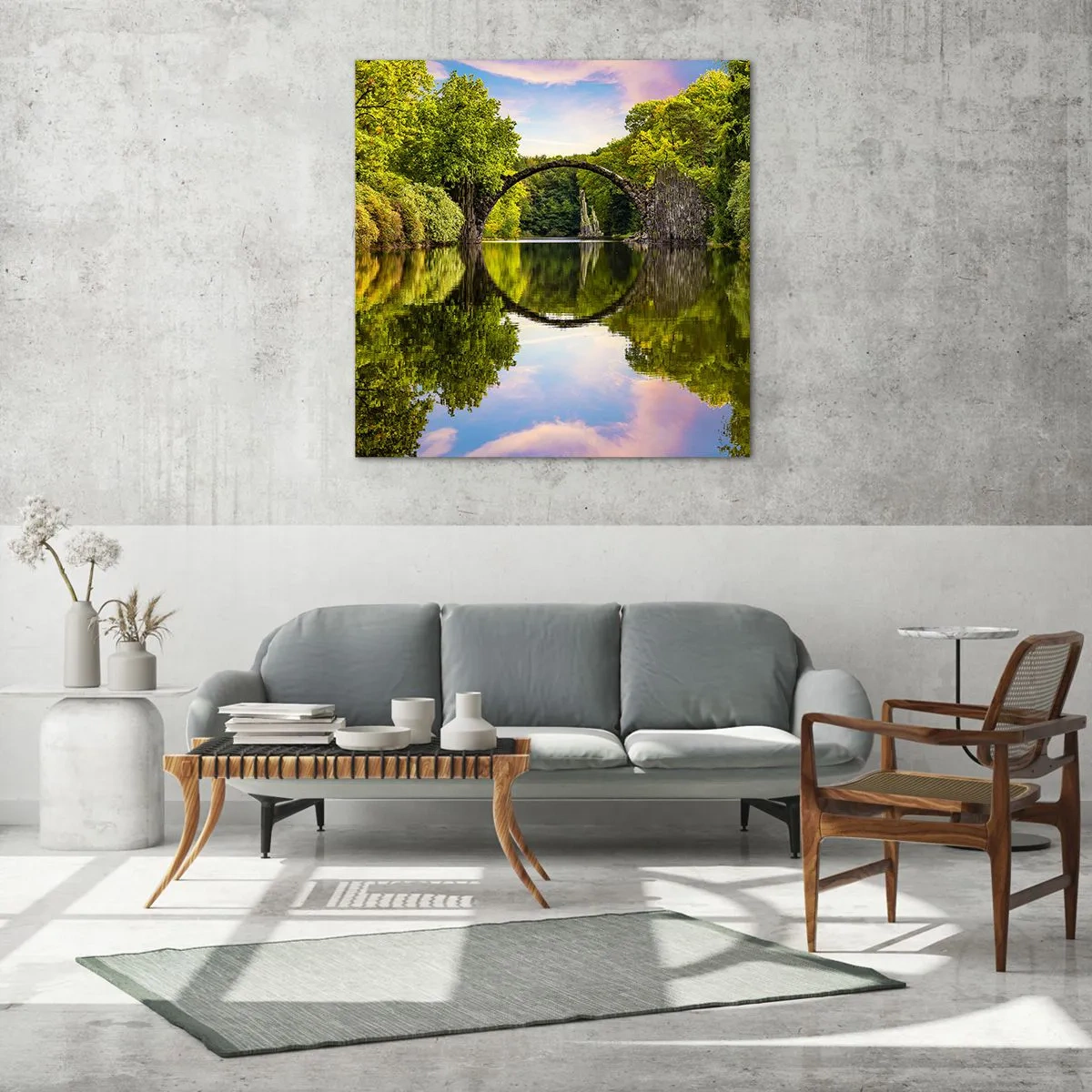 Impression sur verre - Image sur verre - À la jonction de deux mondes - 50x50 cm