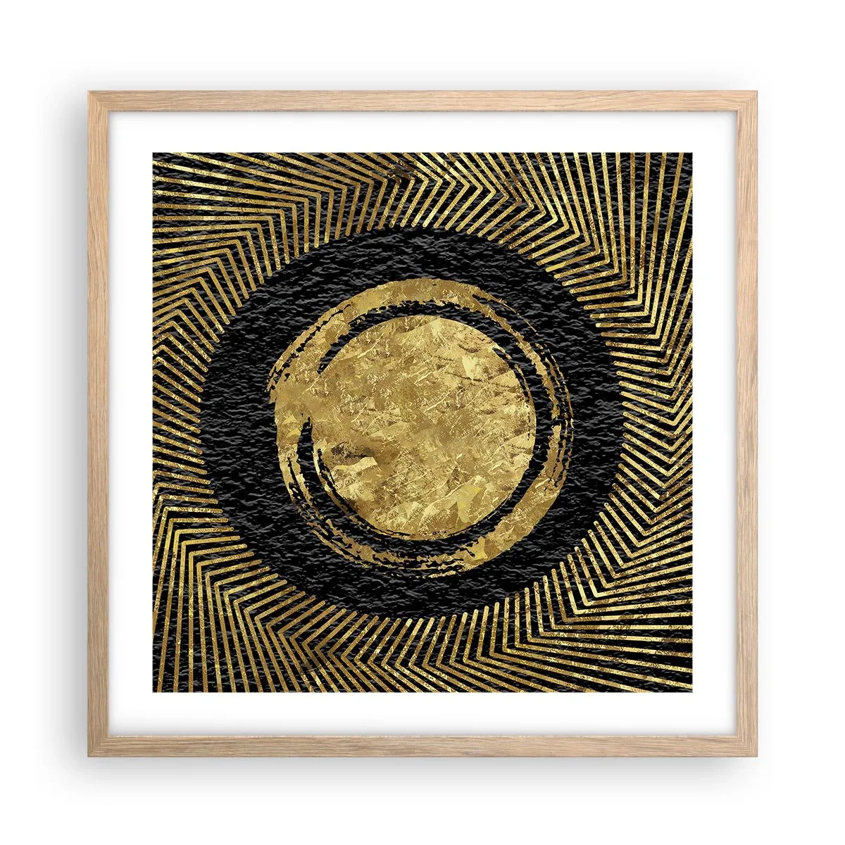 Affiche dans un chêne clair - Poster - Composition glamour - 50x50 cm