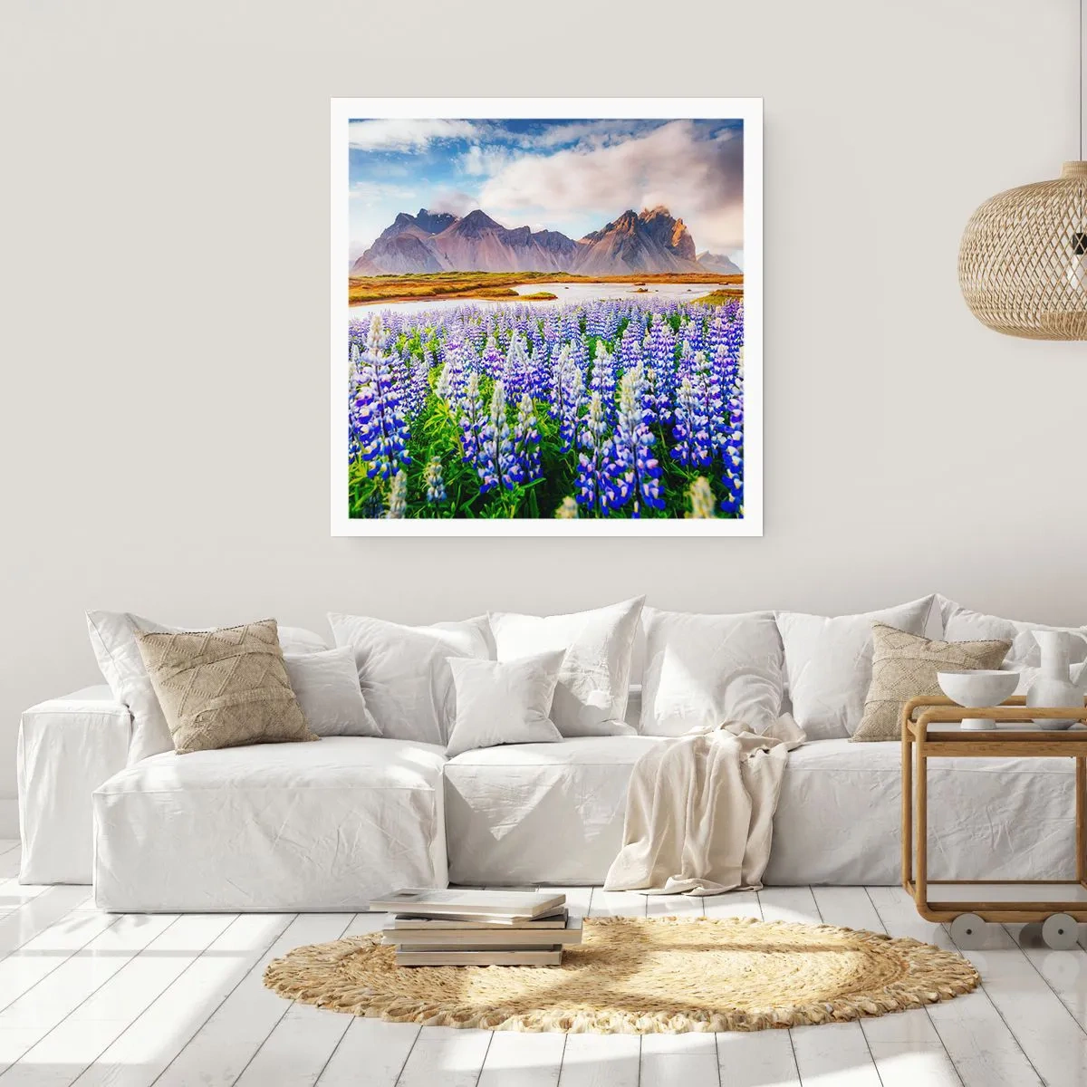 Affiche - Poster - La force et l'austérité côtoient la douceur - 50x50 cm