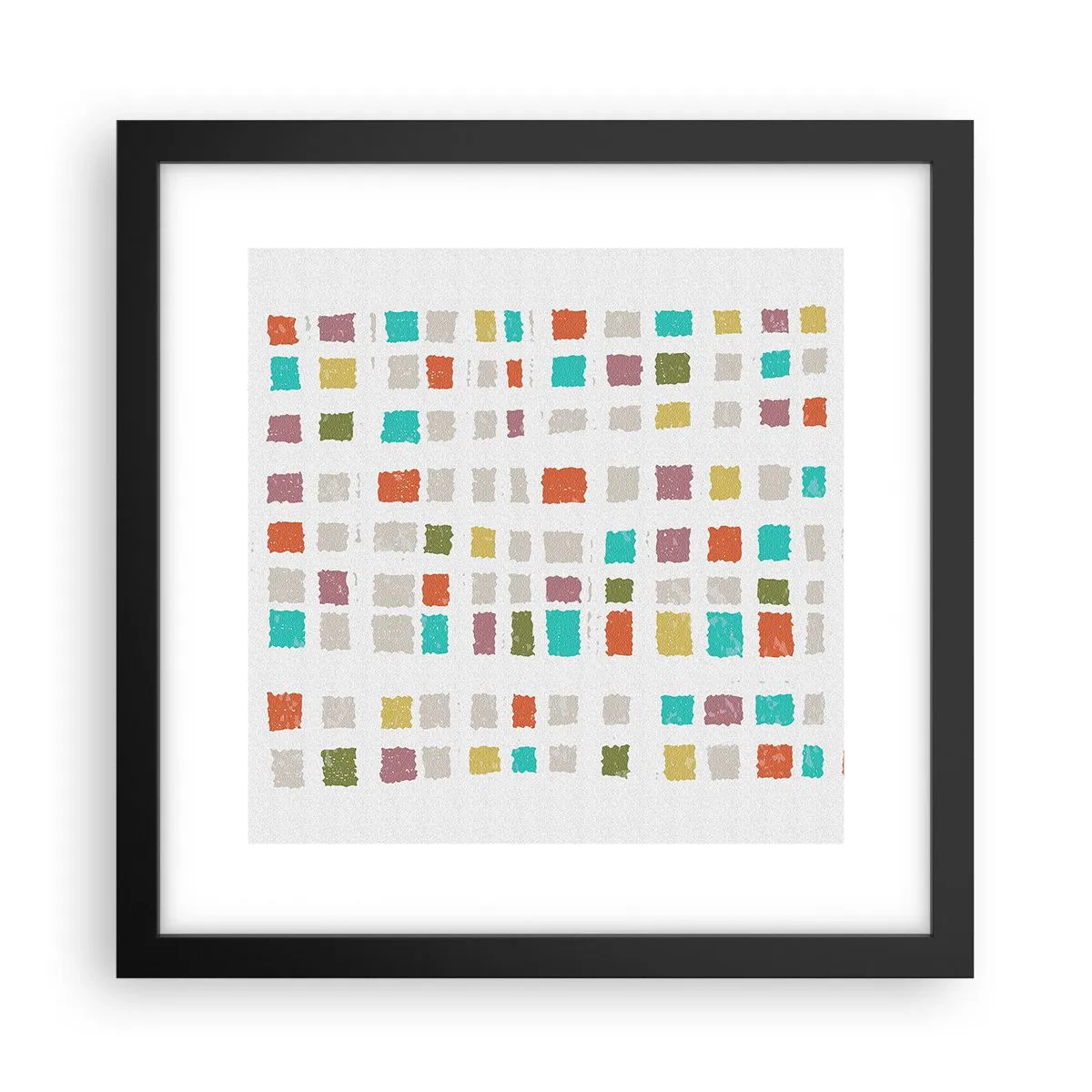 Affiche dans un cadre noir - Poster - Jeu inconnu - 30x30 cm