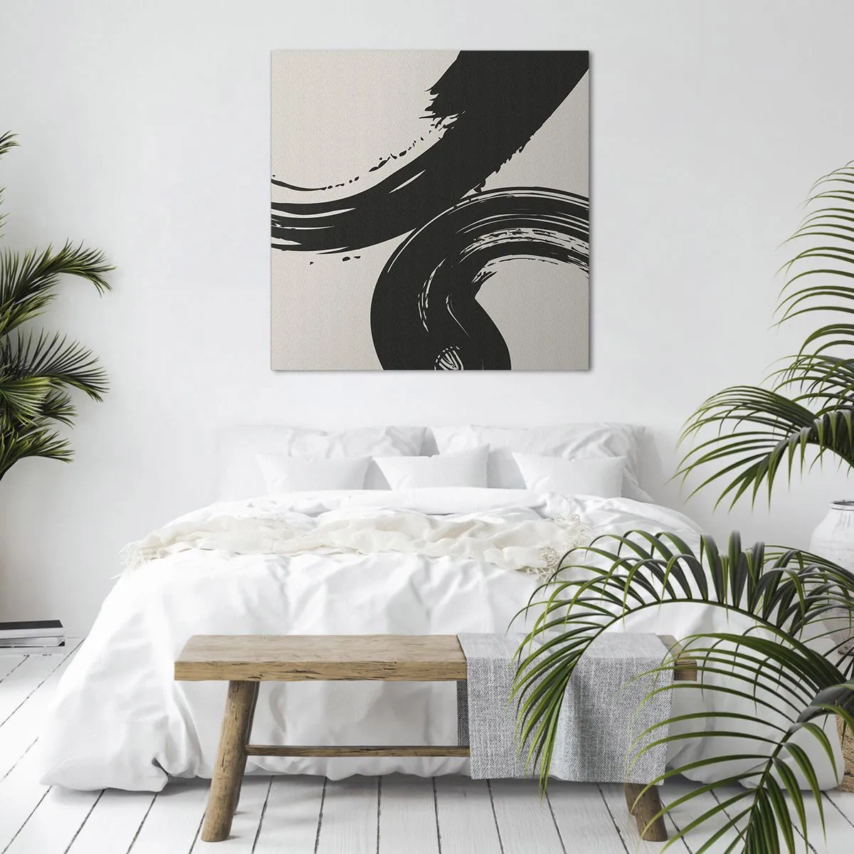 Impression sur toile - Image sur toile - Balayage circulaire - 70x70 cm