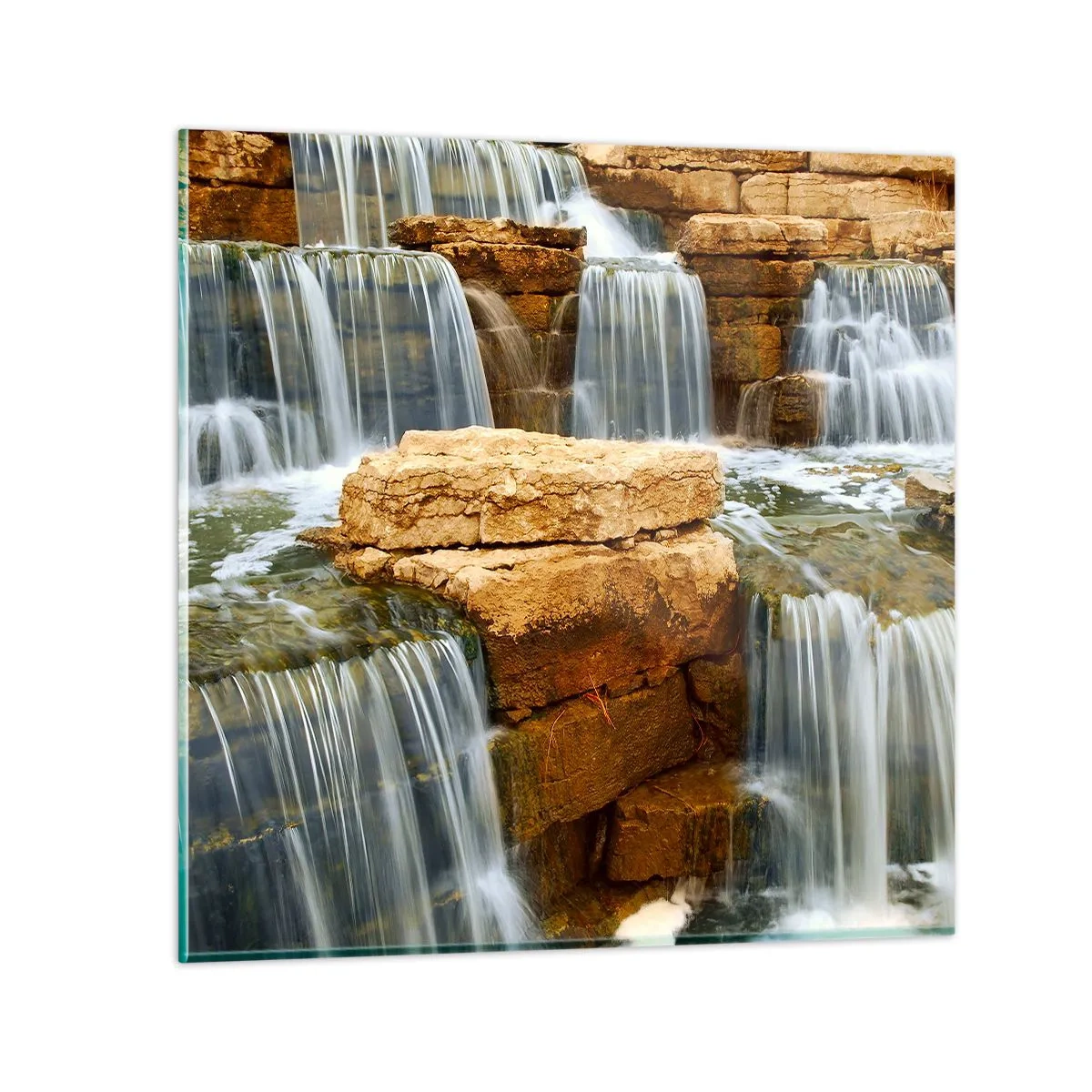 Impression sur verre - Image sur verre - Escalier vers le ciel - 60x60 cm