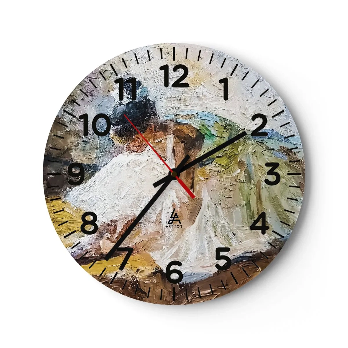 Horloge murale - Pendule murale - D'après un tableau de Degas - 30x30 cm