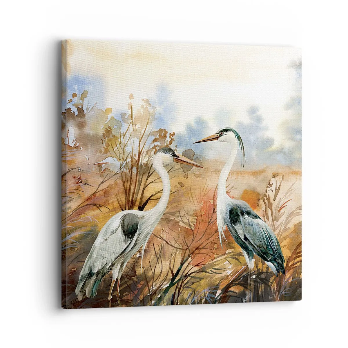 Impression sur toile - Image sur toile - Jusqu'où en automne ? - 30x30 cm