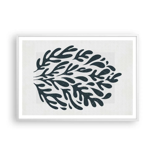 Affiche dans un cadre blanc - Poster - Formes de la nature - 100x70 cm