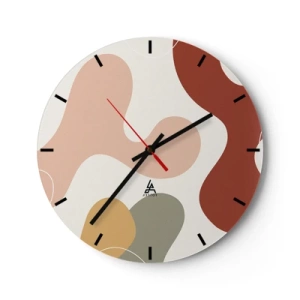 Horloge murale - Pendule murale - Entrelac - 40x40 cm