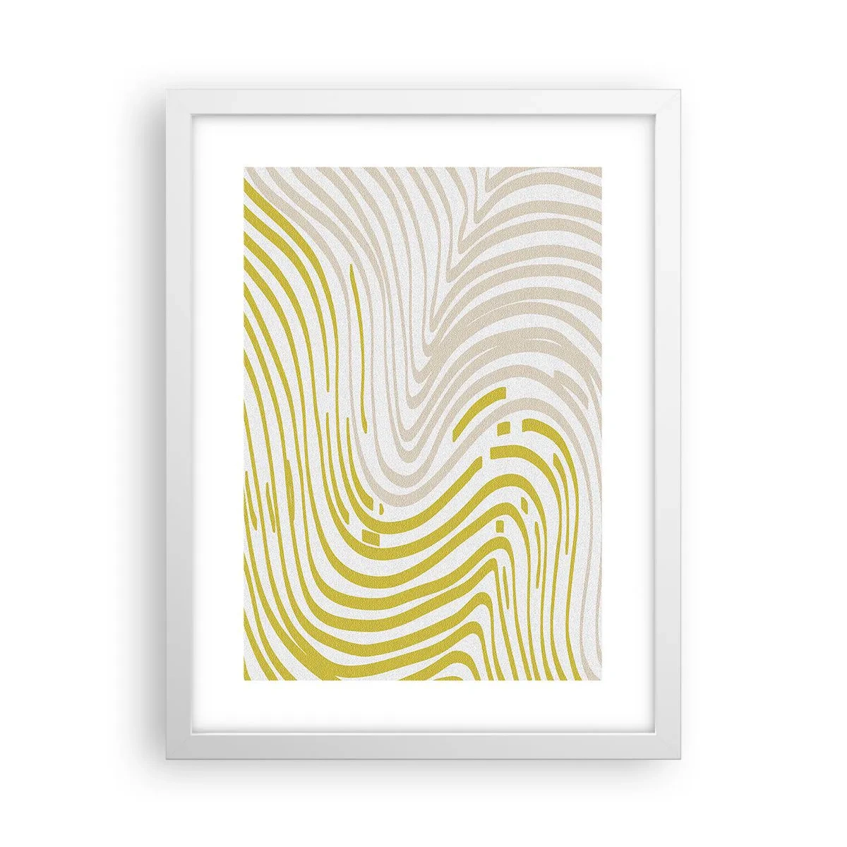 Affiche dans un cadre blanc - Poster - Une composition au léger virage - 30x40 cm