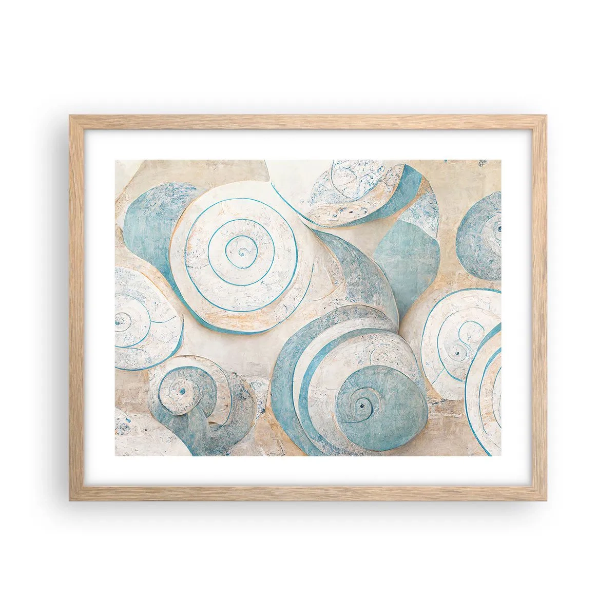 Affiche dans un chêne clair - Poster - Que cache la coque ? - 50x40 cm