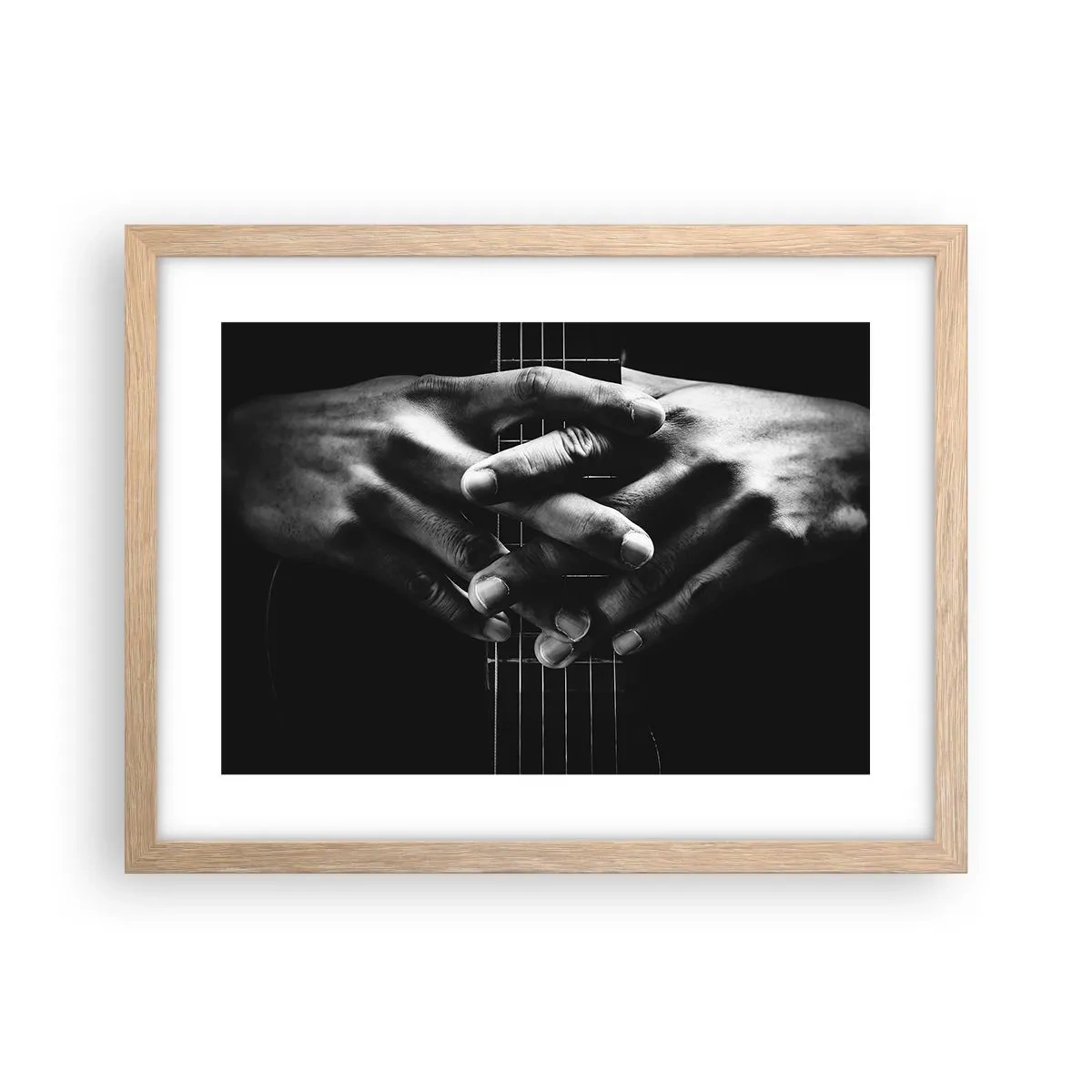 Affiche dans un chêne clair - Poster - Prière d'artiste - 40x30 cm