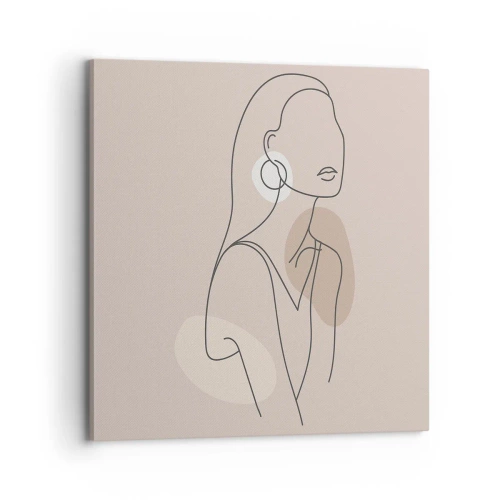 Impression sur toile - Image sur toile - Icone féminin - 70x70 cm
