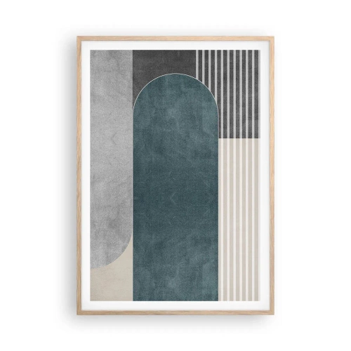 Affiche dans un chêne clair - Poster - Composition de niveaux - 70x100 cm