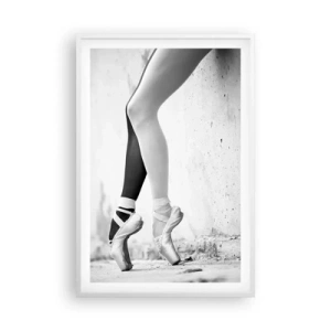 Affiche dans un cadre blanc - Poster - Ballerine, voilà ! - 61x91 cm