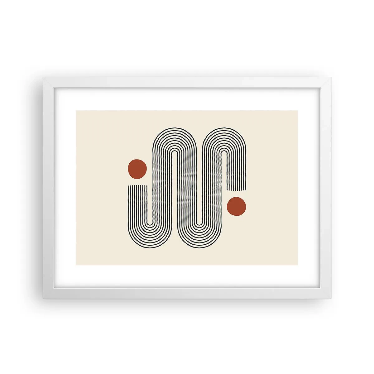 Affiche dans un cadre blanc - Poster - Du début à la fin - 40x30 cm