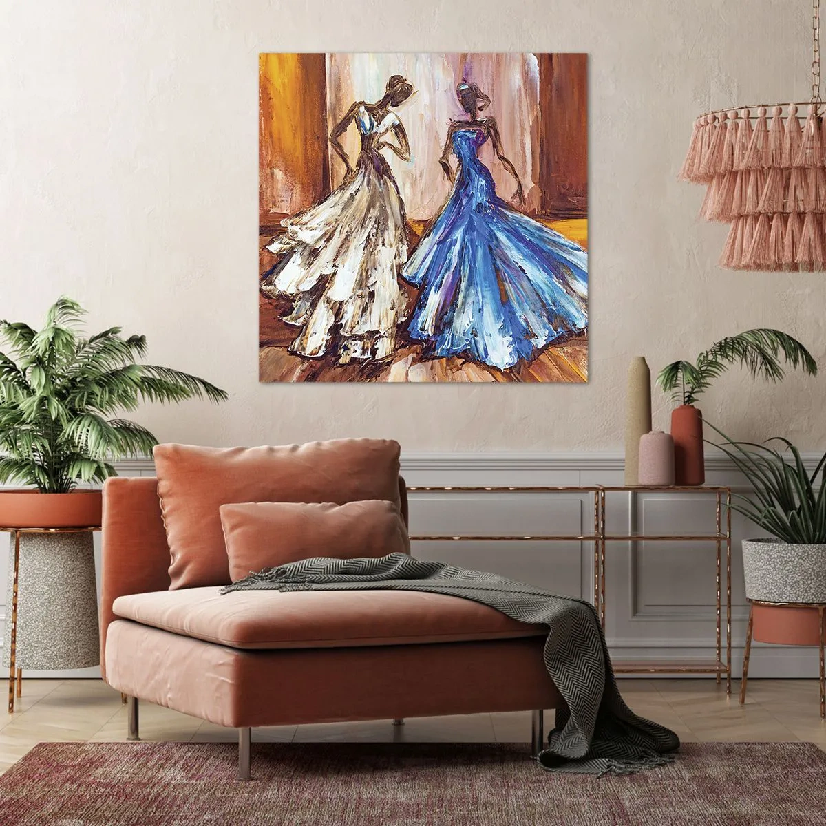 Impression sur toile - Image sur toile - Un duo reconnaissant - 70x70 cm