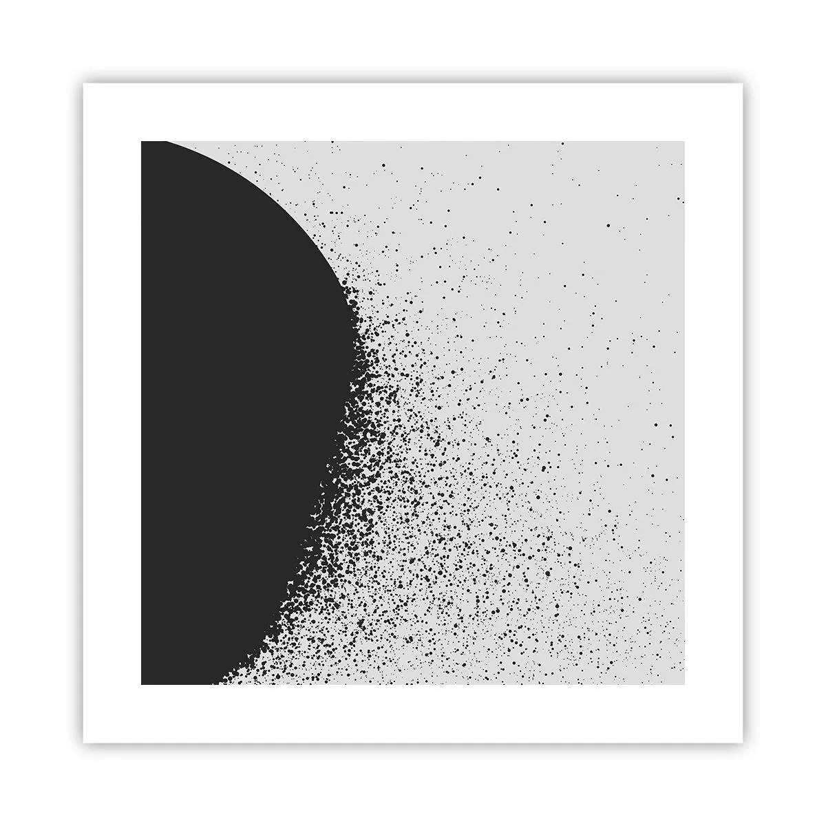 Affiche - Poster - Mouvement des molécules - 40x40 cm