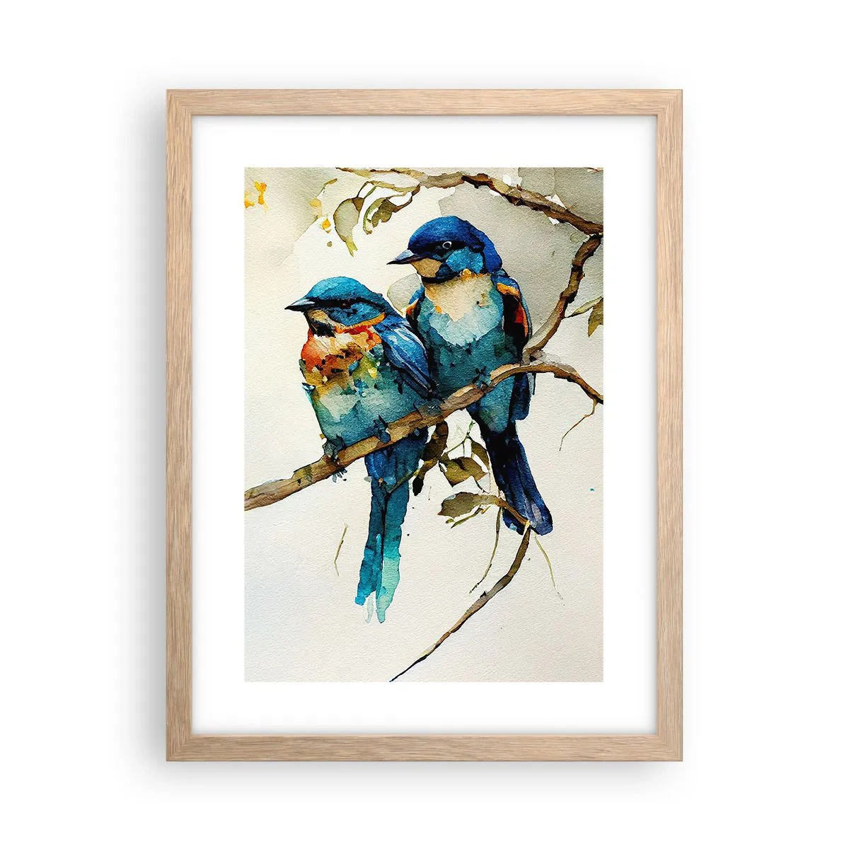 Affiche dans un chêne clair - Poster - A-t-il été offensé ? - 30x40 cm