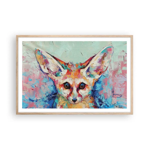 Affiche dans un chêne clair - Poster - Etes-vous prêts pour moi? - 91x61 cm