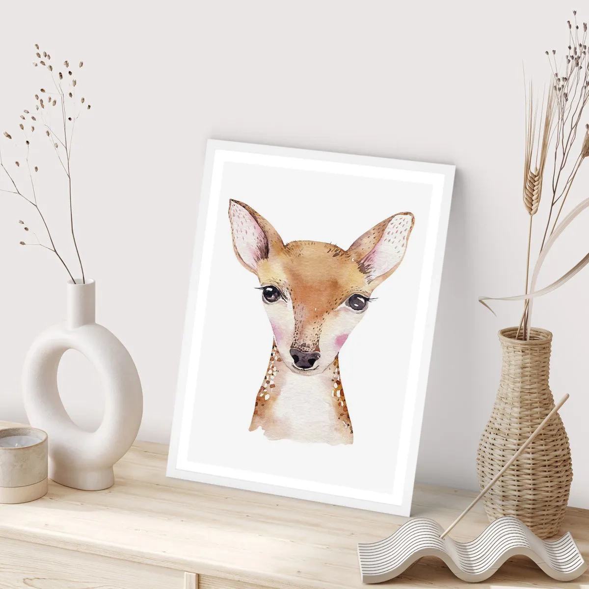 Affiche dans un cadre blanc - Poster - L'innocence de la nature - 30x40 cm