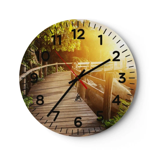 Horloge murale - Pendule murale - Un autre tour, un autre miracle - 40x40 cm