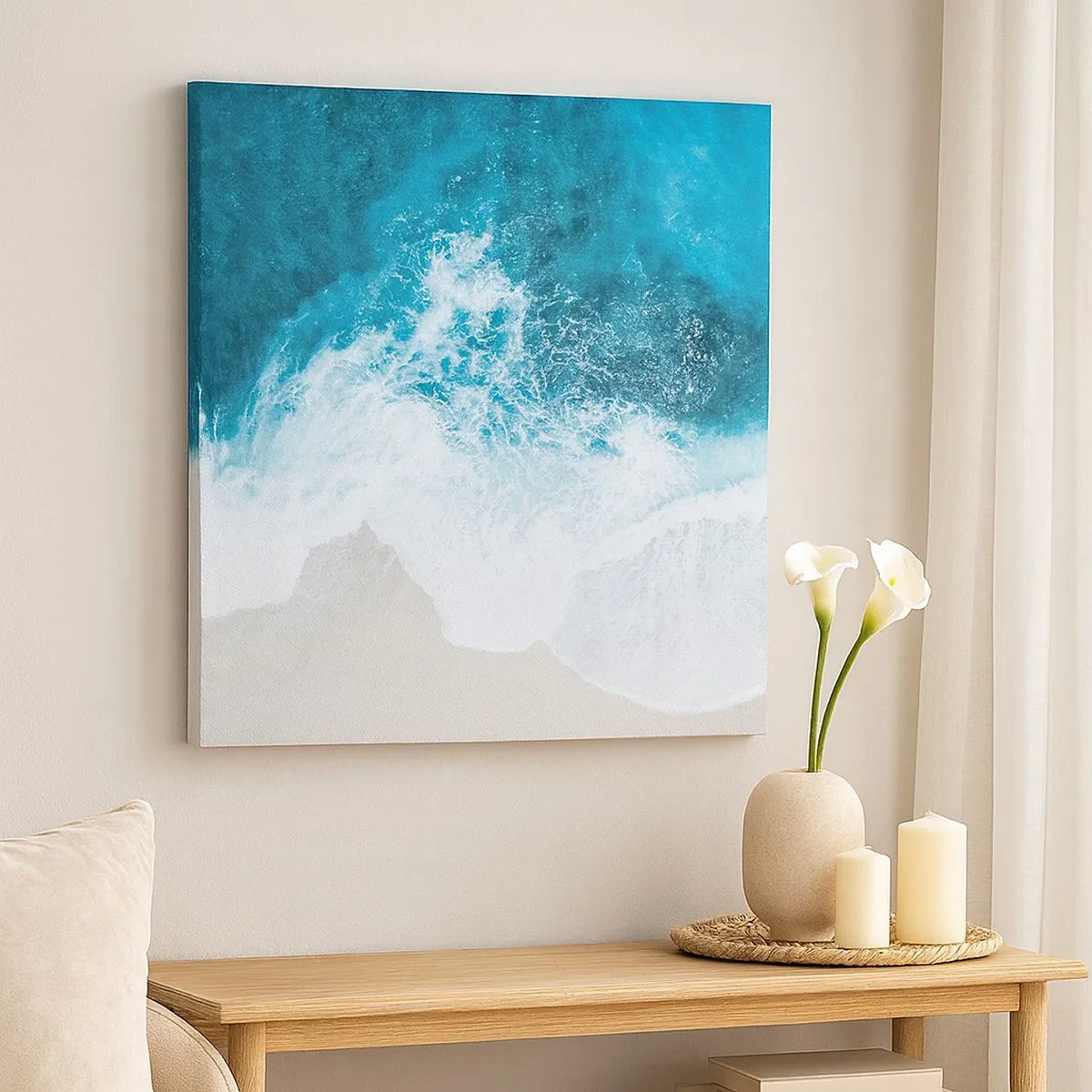 Impression sur toile - Image sur toile - Caresse naturelle - 30x30 cm