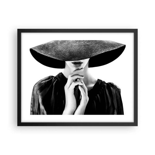 Affiche dans un cadre noir - Poster - Beauté cachée - 50x40 cm