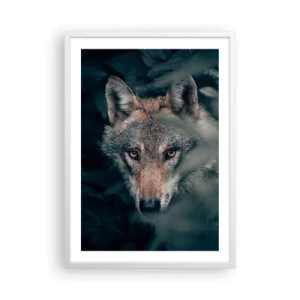 Affiche dans un cadre blanc - Poster - Chasseur - 50x70 cm