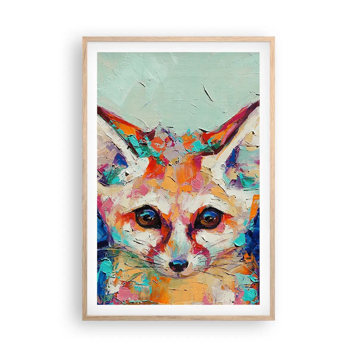 Affiche dans un chêne clair - Poster - Etes-vous prêts pour moi? - 61x91 cm