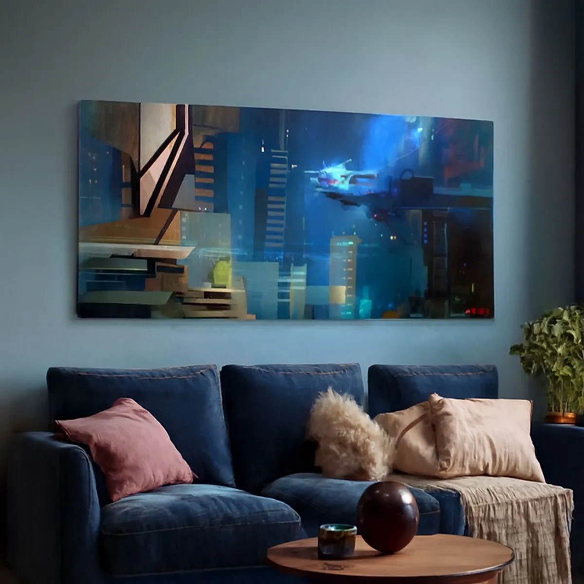 Impression sur toile - Image sur toile - Dans le futur proche - 100x40 cm