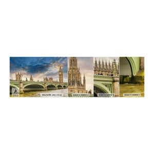 Échantillon de Papier Peint Autocollant Deluxe Sticker - Le temps s'est arrêté dans l'Empire - Ville, Londres, Architecture - 100x30 cm