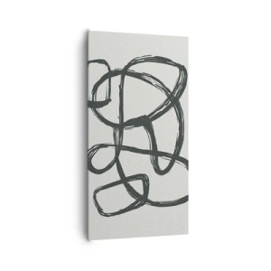 Impression sur toile - Image sur toile - Abstraction en boucle - 65x120 cm