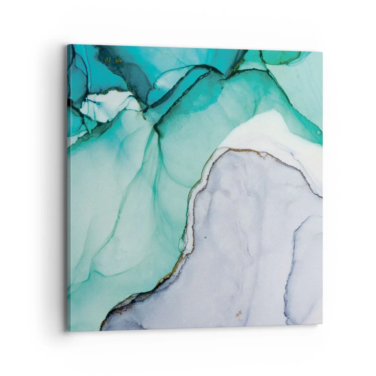 Impression sur toile - Image sur toile - Étude de turquoise - 70x70 cm