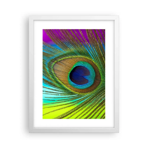 Affiche dans un cadre blanc - Poster - Les yeux dans les yeux - 30x40 cm