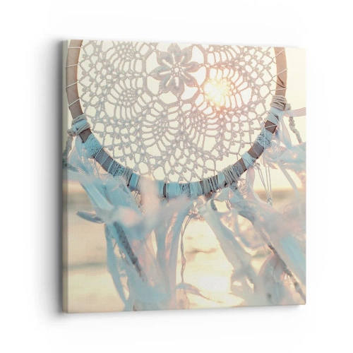 Impression sur toile - Image sur toile - Totem en dentelle - 30x30 cm