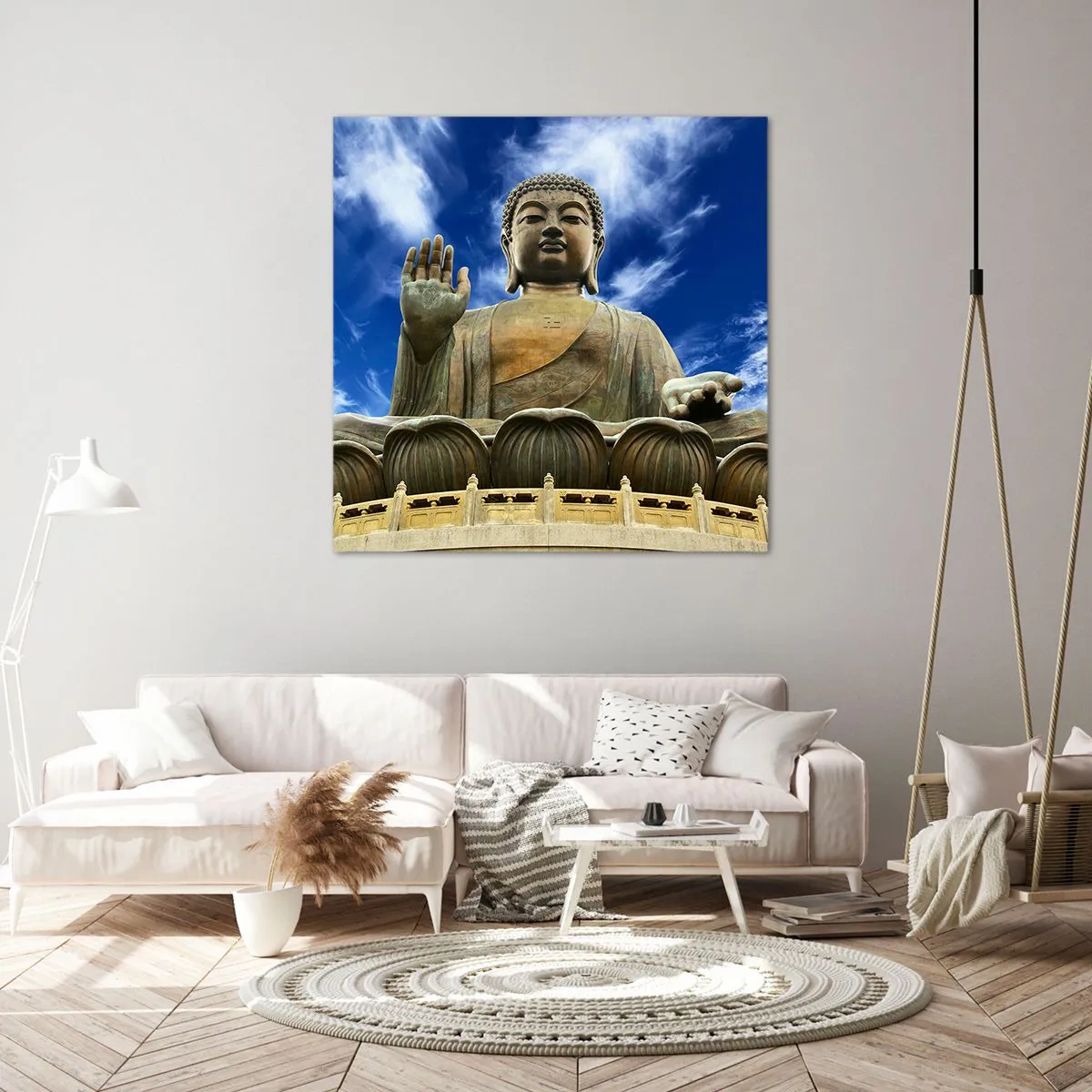 Impression sur toile - Image sur toile - Vivre sans peur - 30x30 cm