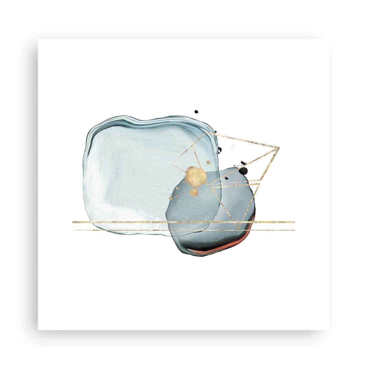 Affiche - Poster - Etude des gouttes - 30x30 cm